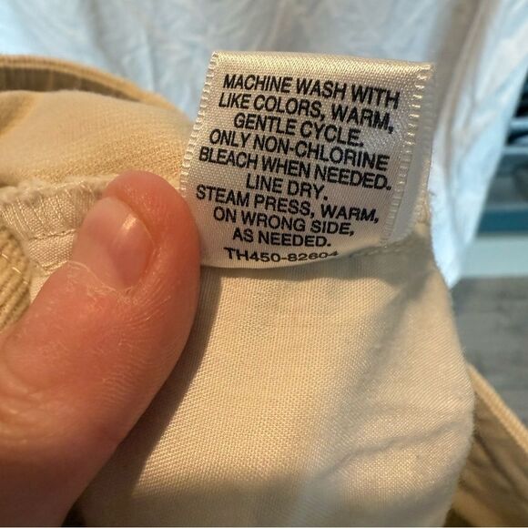 Pendleton Women's Corduroy Trousers Size 4 Cream High Rise Straight Leg EUC - Picture 5 of 8